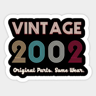 Vintage 2002 Original Parts. Some Ware Sticker